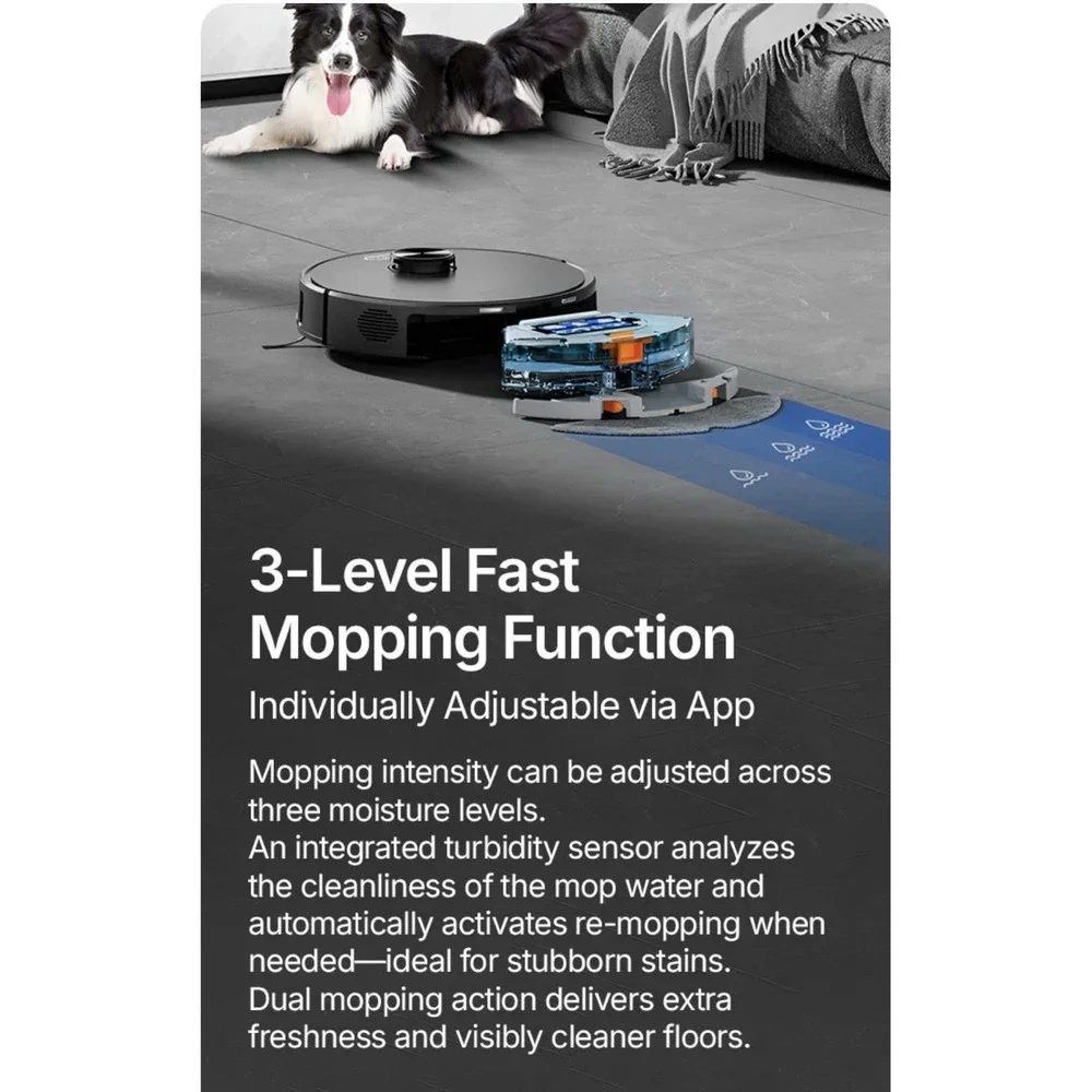 ORYZOM Robot Vacuum V8 Pro Fully Automatic Cleaning w/ Mopping Function & Kit